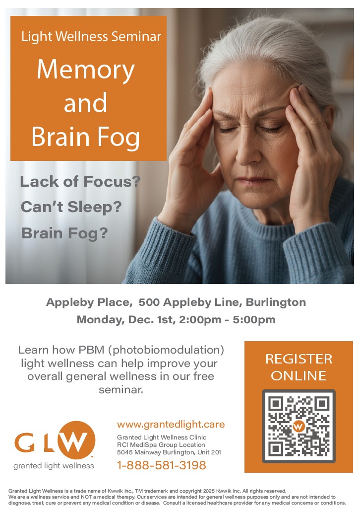 Memory & Brain Fog Seminar flyer