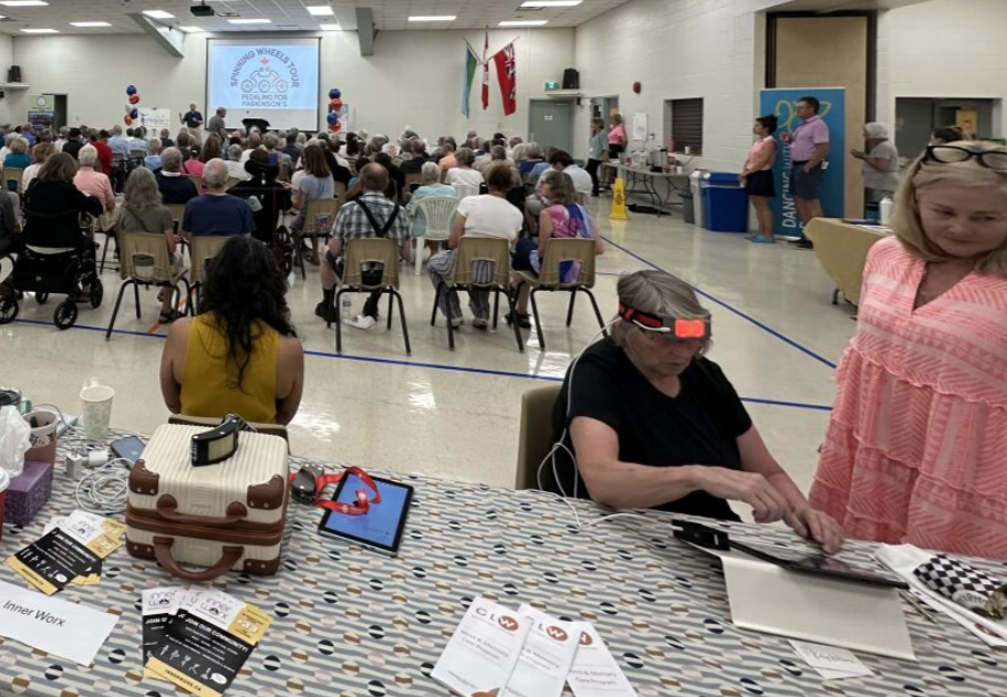 Granted Light Wellness booth at Parkinson's Festival