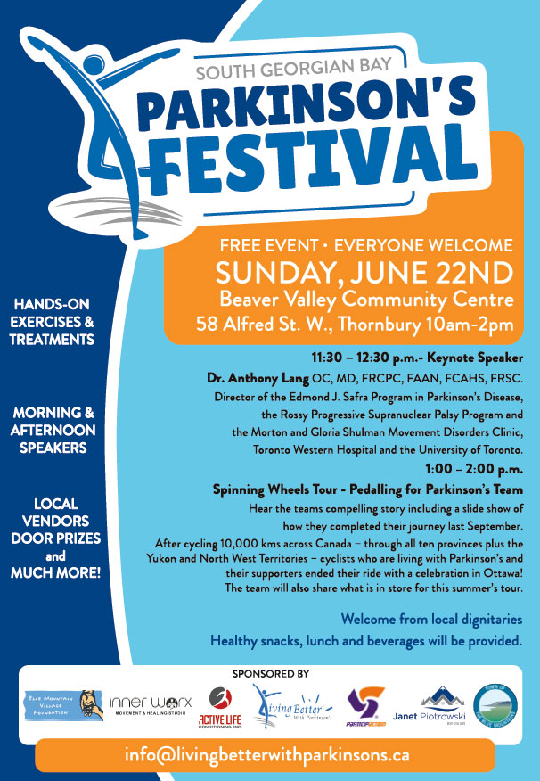 South Georgian Bay Parkinson's Festival Poster
